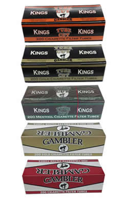 King Size Cigarette Tubes by Gambler