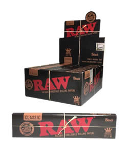 RAW Black King Size Slim Rolling Papers