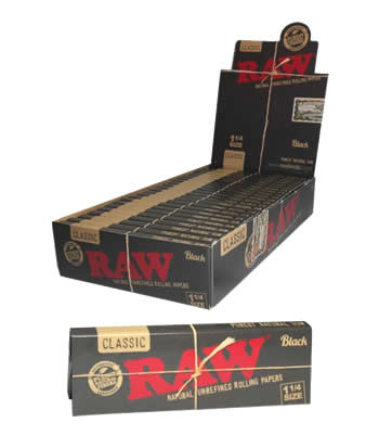 RAW-Black-One-And-One-Quarter-Size-Rolling Papers