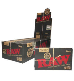 RAW Black Single Wide Rolling Papers