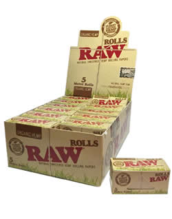RAW Organic King Size Roll of Rolling Paper [5 meter / 15 foot]