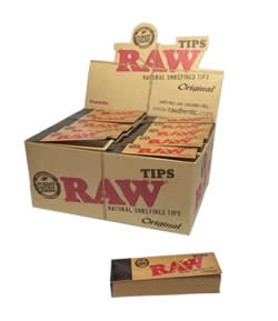 RAW Unbleached Roll-Up Tips – 1 pack / 50 tips